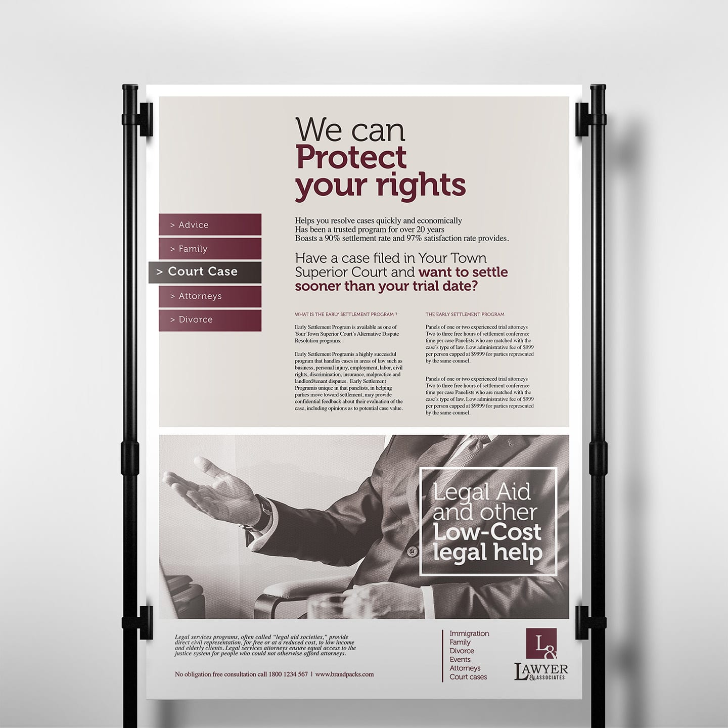 Law Firm Poster Template
