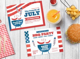 Modern 4th July Flyer Templates