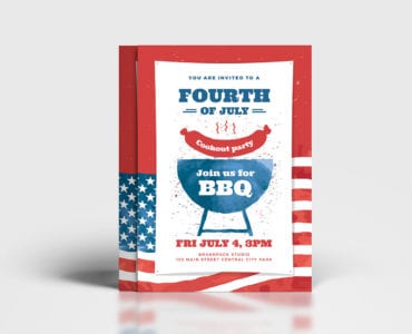 Modern 4th July Poster Template