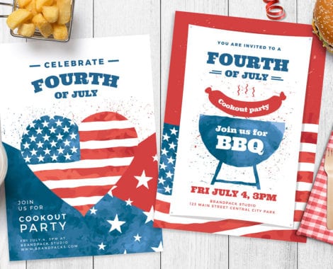 Modern 4th July Poster Templates