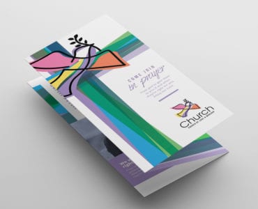 Modern Church Tri-Fold Brochure Template