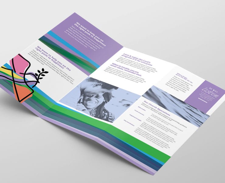 Modern Church Trifold Brochure Template in PSD, Ai & Vector - BrandPacks