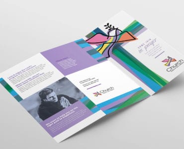 Modern Church Tri-Fold Brochure Template