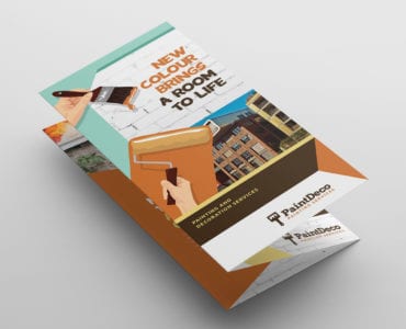 Painter & Decorator Tri-Fold Brochure Template