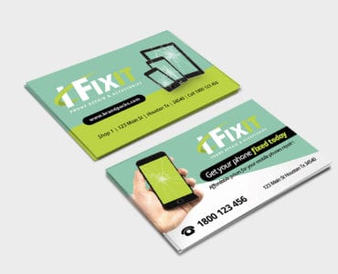Phone Repair Shop Business Card Template