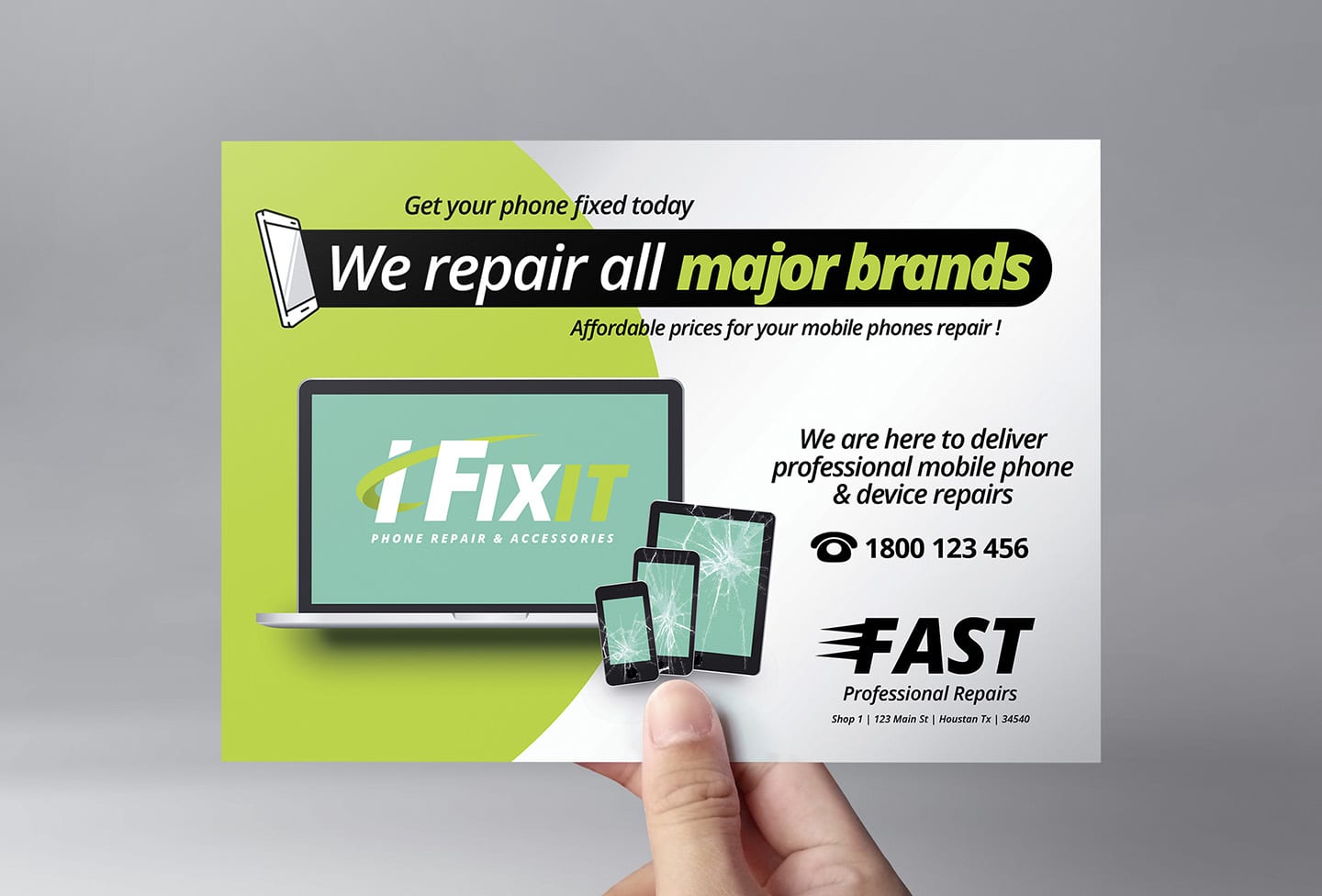 Phone Repair Shop Flyer Template