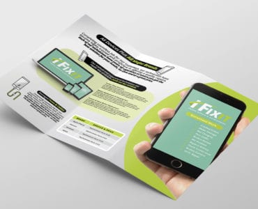 Phone Repair Shop Tri-Fold Brochure Template