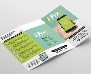 Phone Repair Shop Tri-Fold Brochure Template