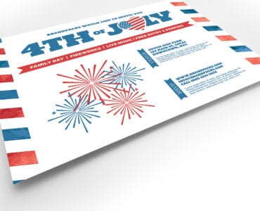Traditional 4th July Flyer Template