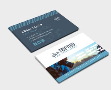 Travel Company Business Card Template