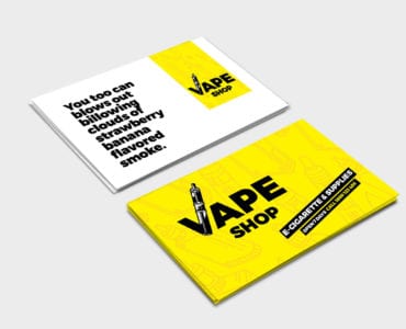 Vape Shop Business Card Template