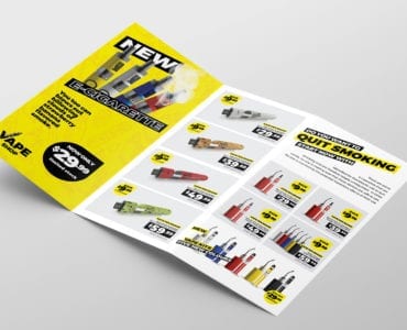 Vape Shop Tri-Fold Brochure Template