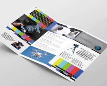 Videographer Tri-Fold Brochure Template