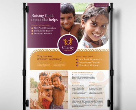 A3 Charity Poster Template