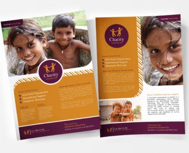 A4 Charity Poster Templates