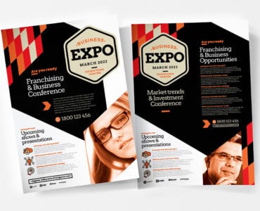 Business Expo A4 Poster Template