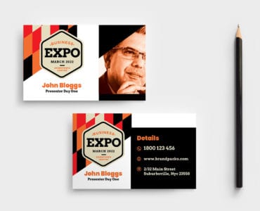 Business Expo Business Card Template