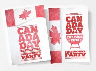 Canada Day Poster Templates