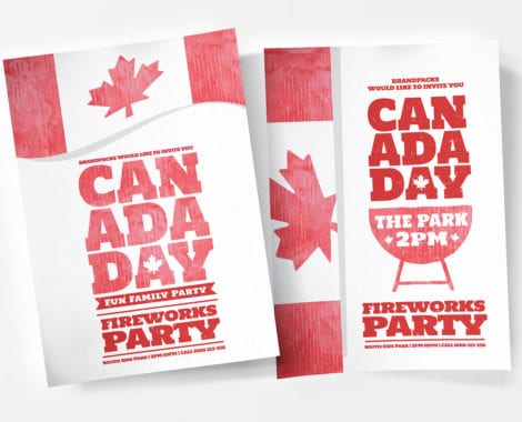 Canada Day Poster Templates