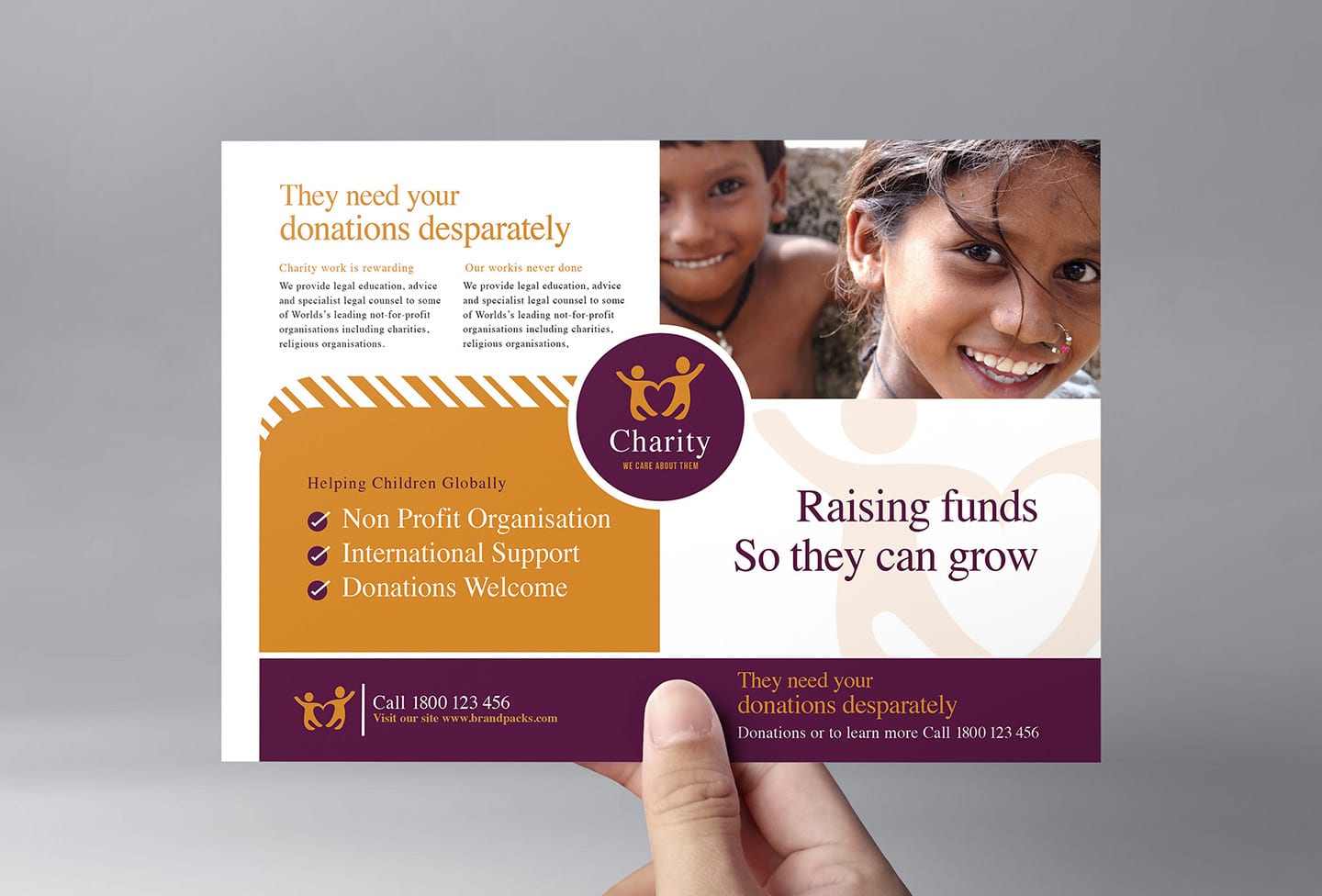 Charity Flyer Template - PSD, Ai & Vector - BrandPacks Pertaining To Template For Fundraiser Flyer