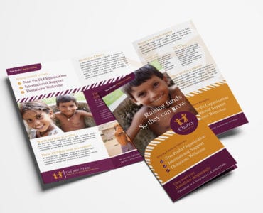 Charity Tri-Fold Brochure Template