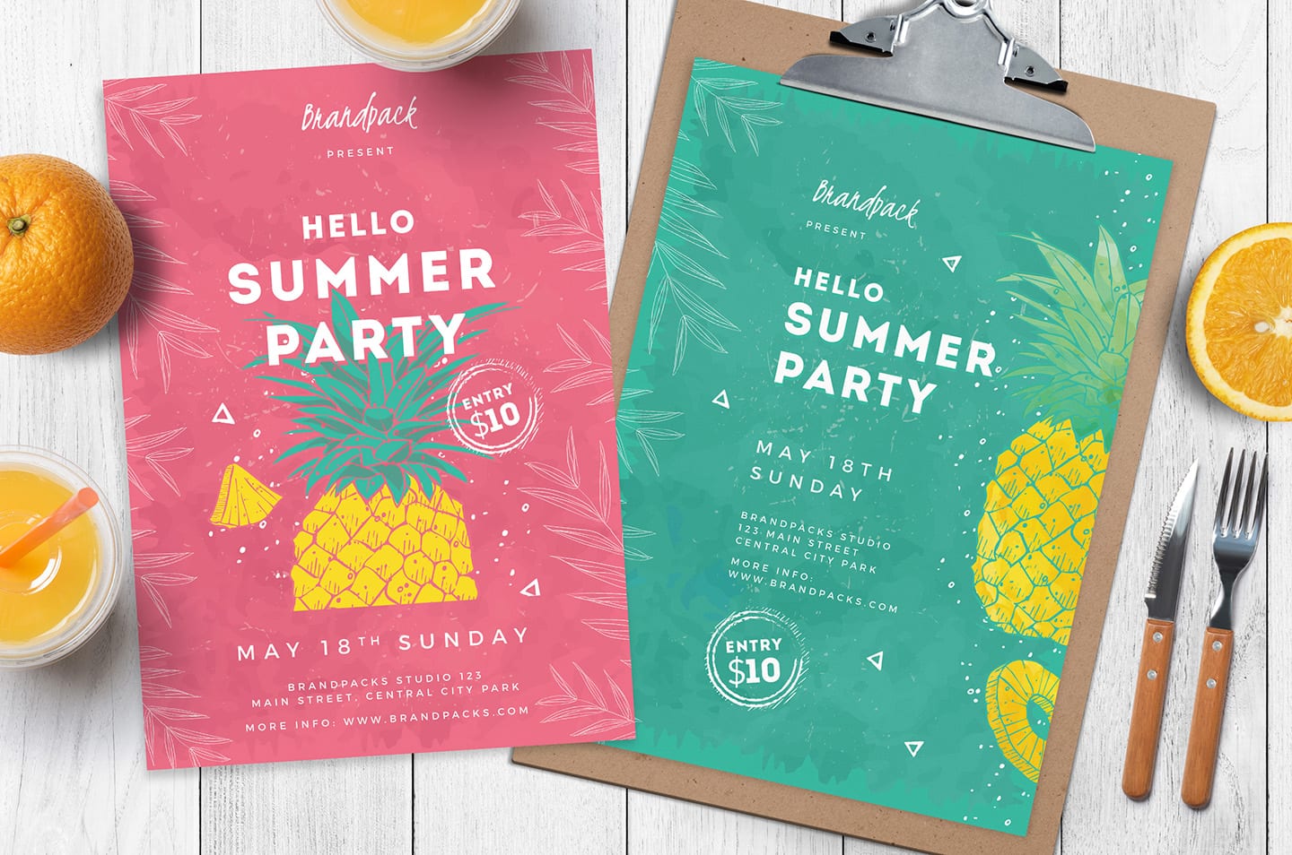 Minimal Summer Poster Templates