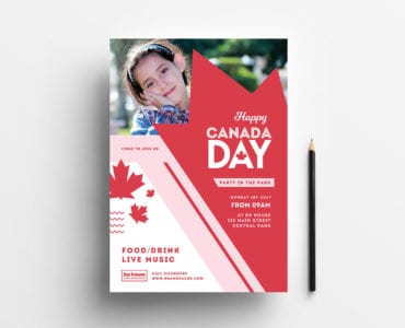 Modern Canada Day Poster Template