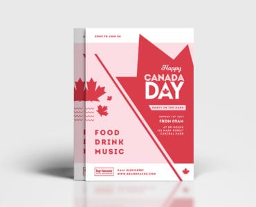 Modern Canada Day Poster Template