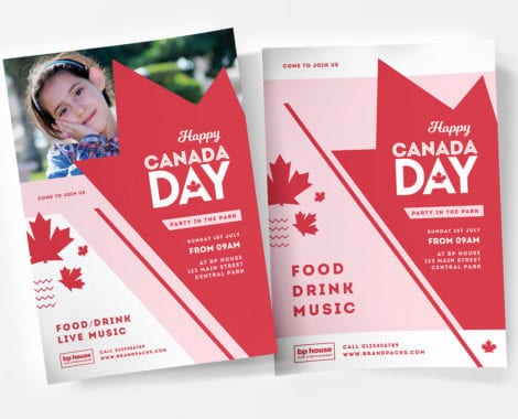 Modern Canada Day Poster Templates