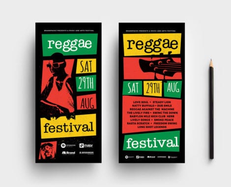 Reggae Festival DL Card Template