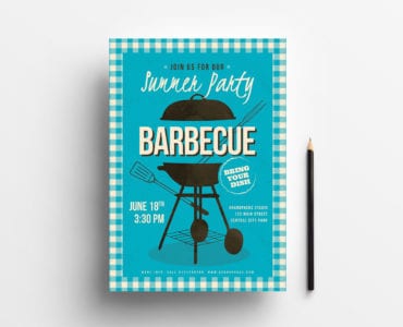 Retro BBQ Poster / Flyer Template