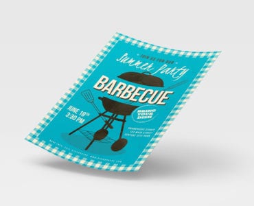 Retro BBQ Poster / Flyer Template
