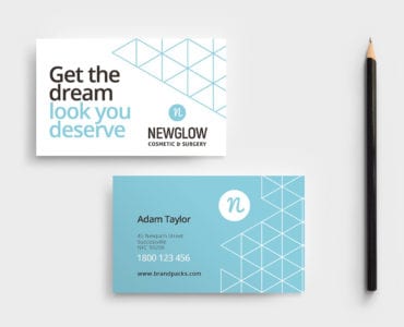 Cosmetic Surgery Business Card Template