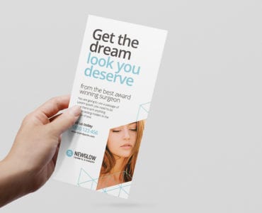 Cosmetic Surgery DL Rack Card Template
