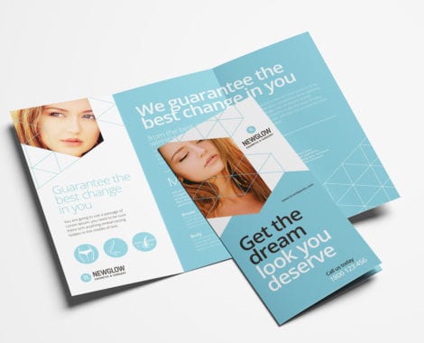 Cosmetic Surgery Tri-Fold Brochure Template
