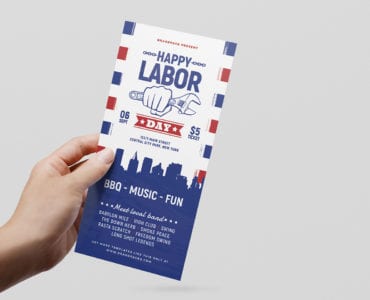 DL Labor Day Rack Card Template