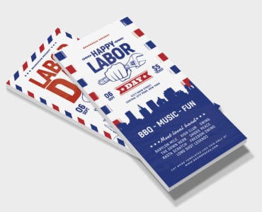 DL Labor Day Rack Card Template