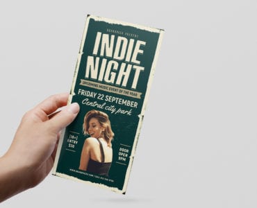 Indie Night DL Card Template