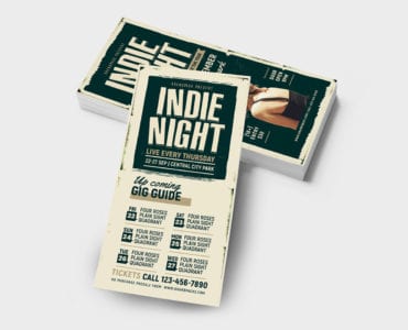 Indie Night DL Card Template