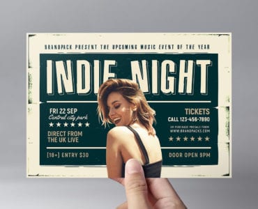 Indie Night Flyer Template