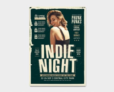 Indie Night Poster Template