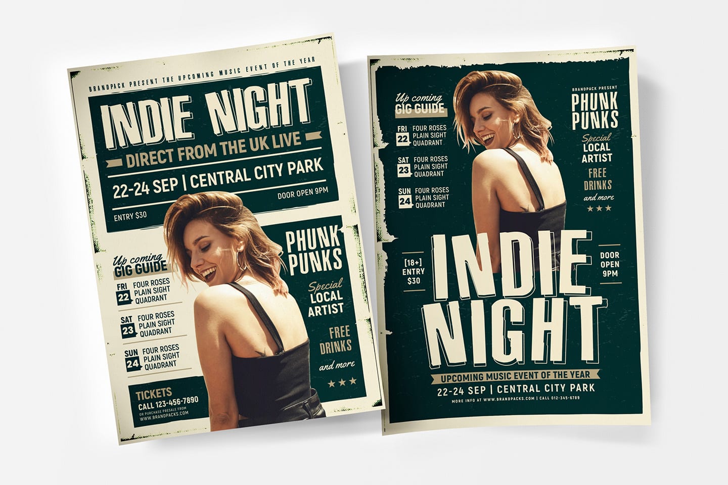 Indie Night Poster Templates