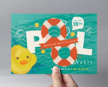 Pool Party Flyer Template v3