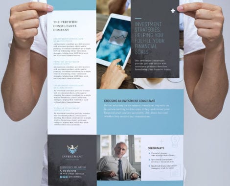 A3 Investment Consultant Poster Template