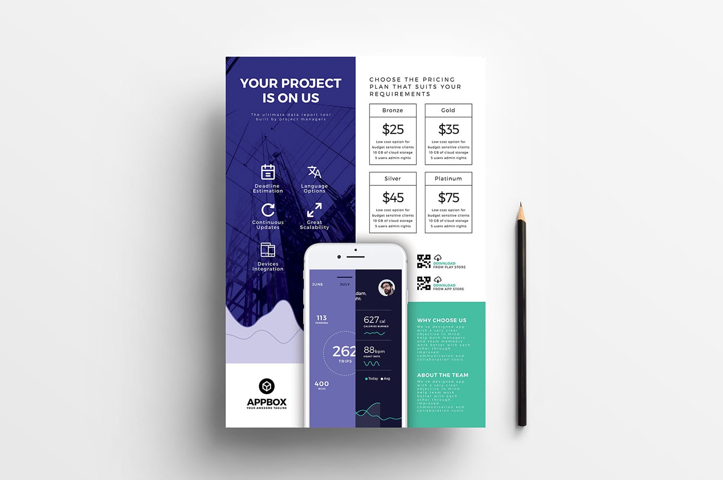 Mobile App Poster / Advertisement Template