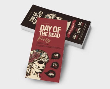 Day of The Dead DL Card Template