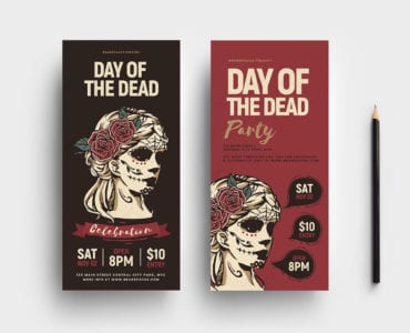 Day of The Dead DL Card Templates