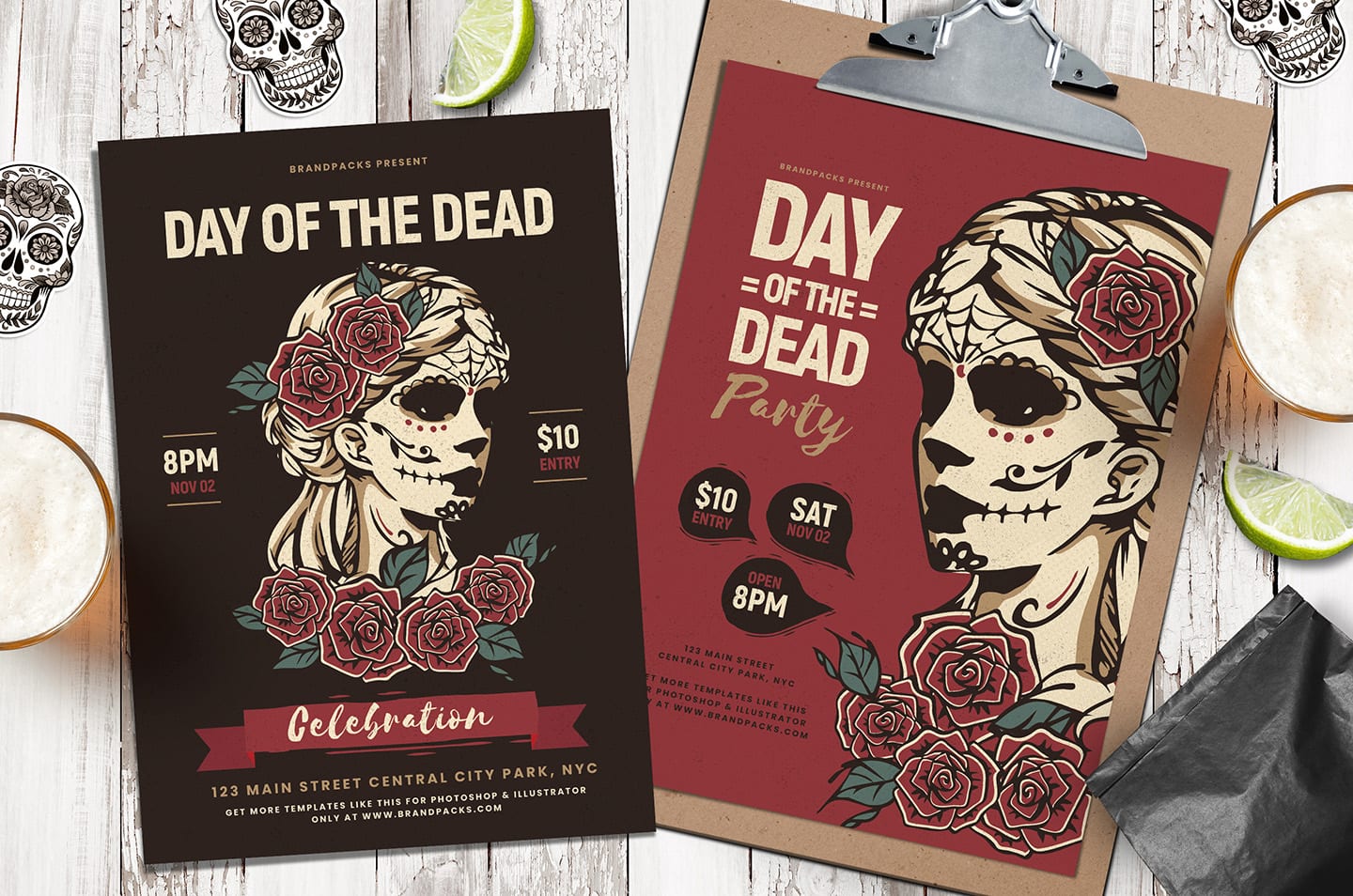 Day of The Dead Poster Templates