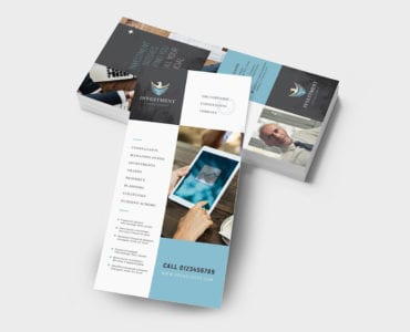 Investment Consultant DL Card Template