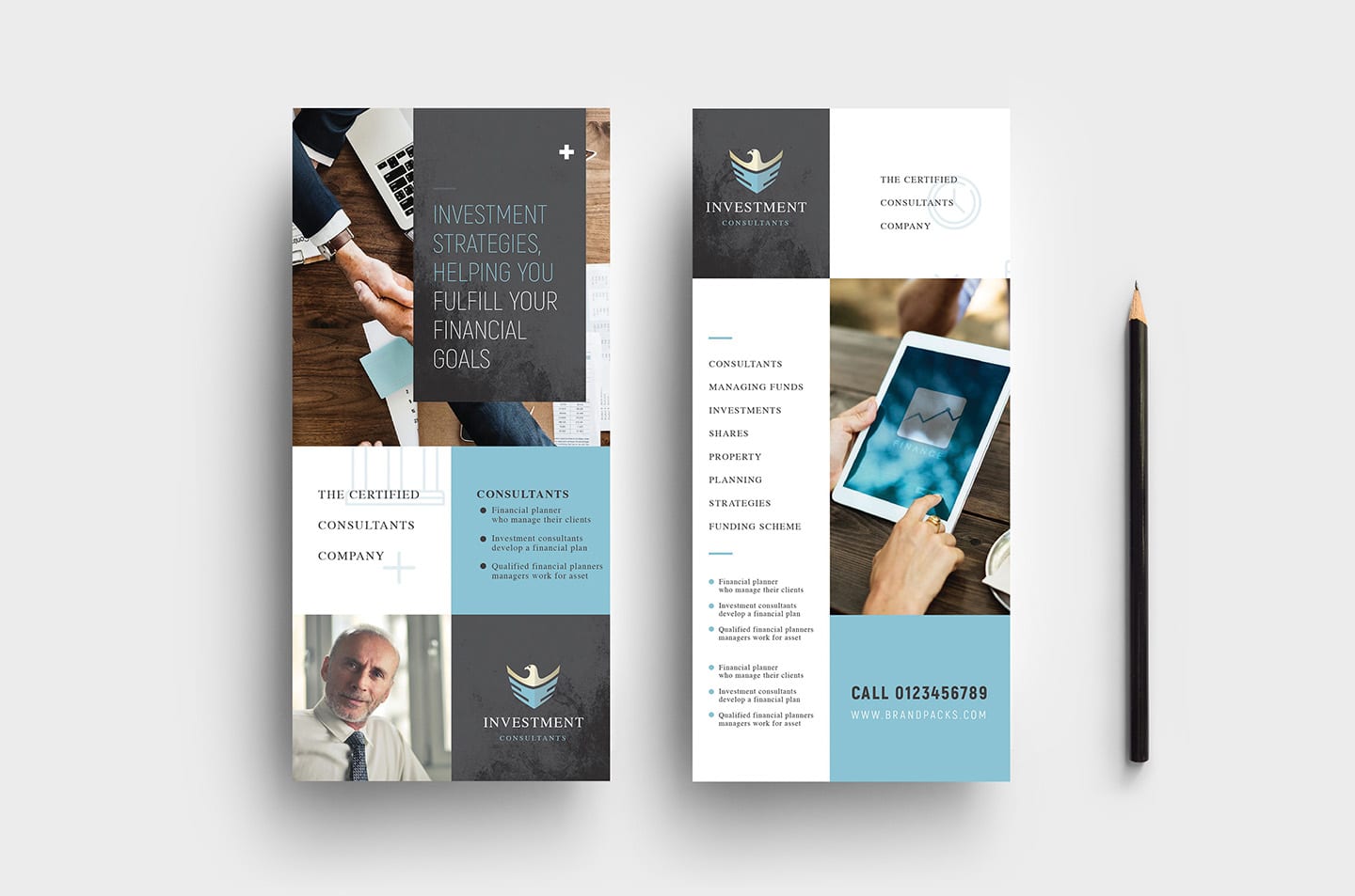 Investment Consultant DL Card Template
